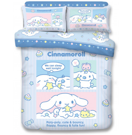 CN2401 - Cinnamoroll 1000針絲般綿床品套裝